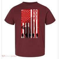 RED Remeber Everyone Deployed Support Military Troops Toddler T-Shirt thumb 0