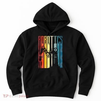 Robot Robotics Engineer Retro Vintage Robotics Hoodie