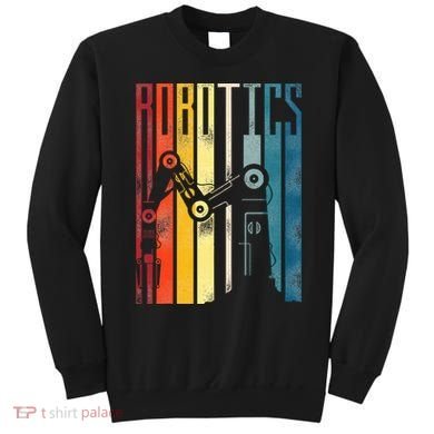 Robot Robotics Engineer Retro Vintage Robotics Sweatshirt