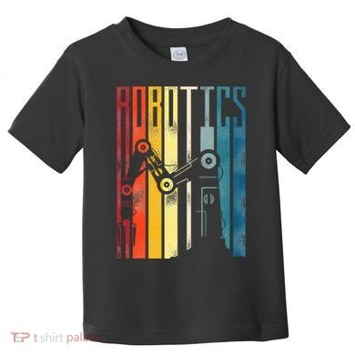 Robot Robotics Engineer Retro Vintage Robotics Toddler T-Shirt