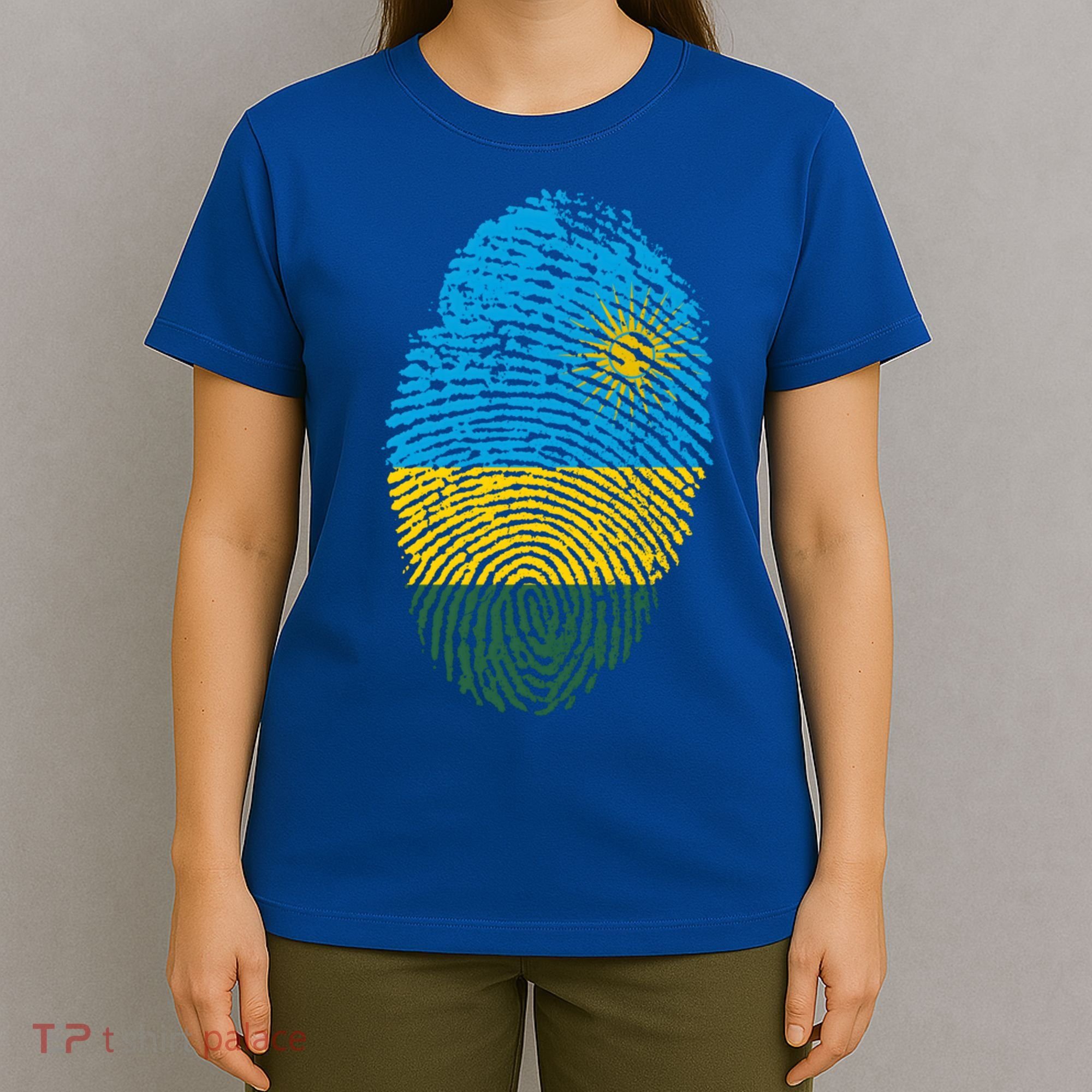 Rwanda Rwandan Flag Patriotic Pride Heritage Gift T-Shirt