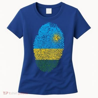 Rwanda Rwandan Flag Patriotic Pride Heritage Gift Women's T-Shirt