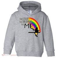 Retro Rainbow Frog Funny Connection The Lovers The Dreamers Toddler Hoodie thumb 0