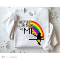 Retro Rainbow Frog Funny Connection The Lovers The Dreamers Sweatshirt thumb 2