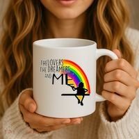 Retro Rainbow Frog Funny Connection The Lovers The Dreamers Coffee Mug thumb 3
