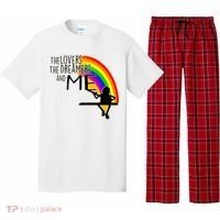Retro Rainbow Frog Funny Connection The Lovers The Dreamers Pajama Set thumb 0