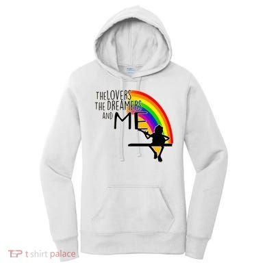 Retro Rainbow Frog Funny Connection The Lovers The Dreamers Women's Hoodie