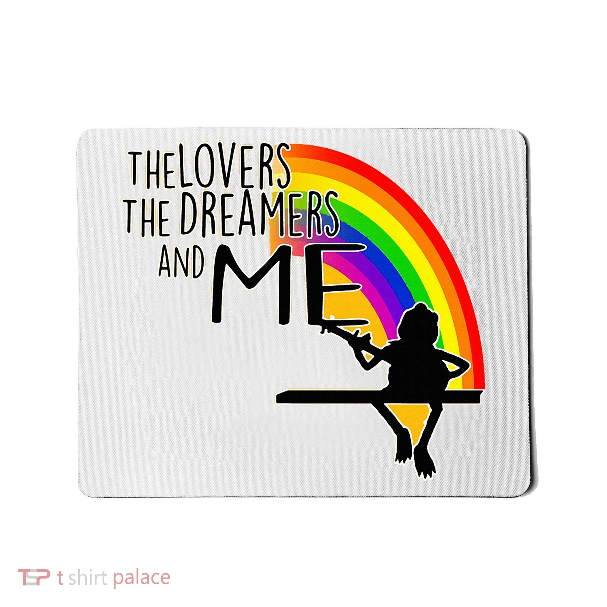 Retro Rainbow Frog Funny Connection The Lovers The Dreamers Mousepad
