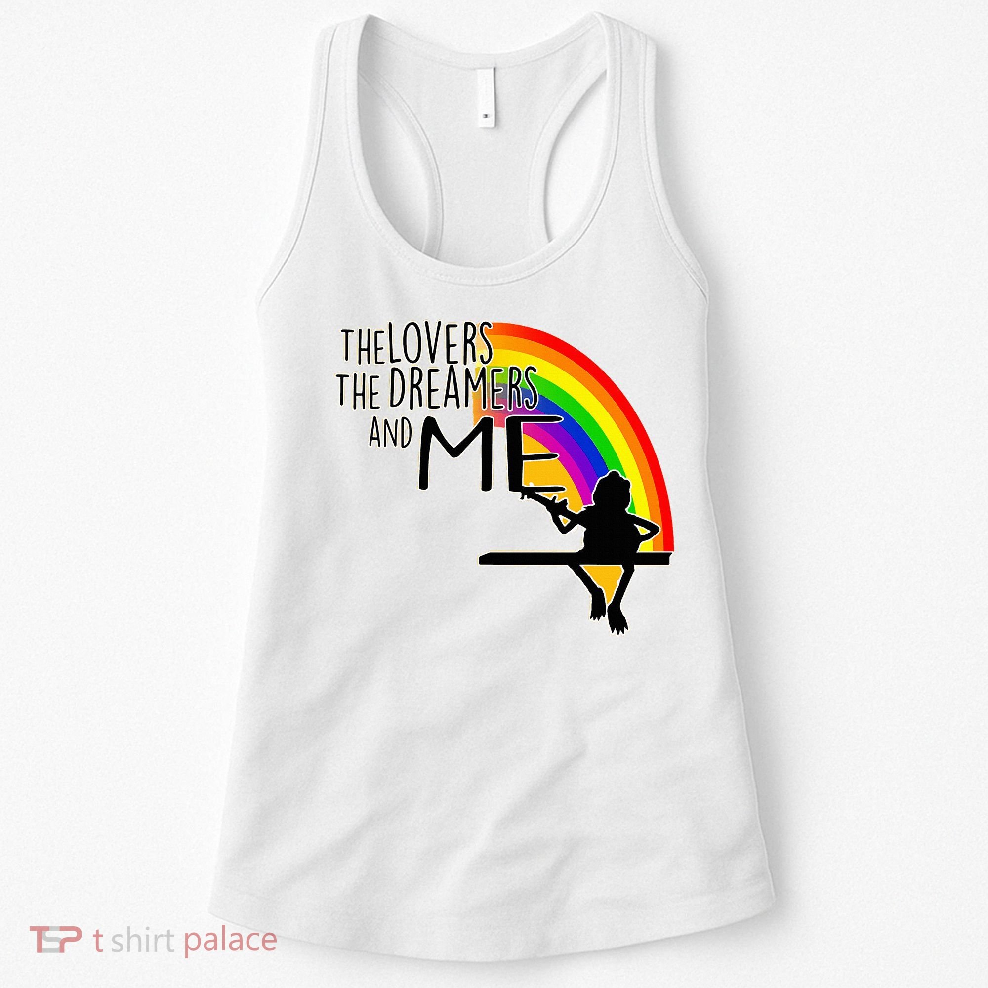 Retro Rainbow Frog Funny Connection The Lovers The Dreamers Women's Tank Top