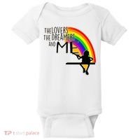 Retro Rainbow Frog Funny Connection The Lovers The Dreamers Baby Bodysuit thumb 0