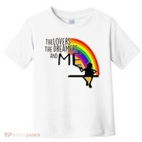 Retro Rainbow Frog Funny Connection The Lovers The Dreamers Toddler T-Shirt thumb 0