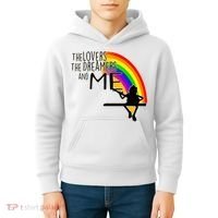 Retro Rainbow Frog Funny Connection The Lovers The Dreamers Kids Hoodie thumb 4