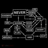 Rick Roll Flowchart Internet Meme Funny 80s Music Nerd Coaster thumb 2