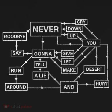 Rick Roll Flowchart Internet Meme Funny 80s Music Nerd Magnet