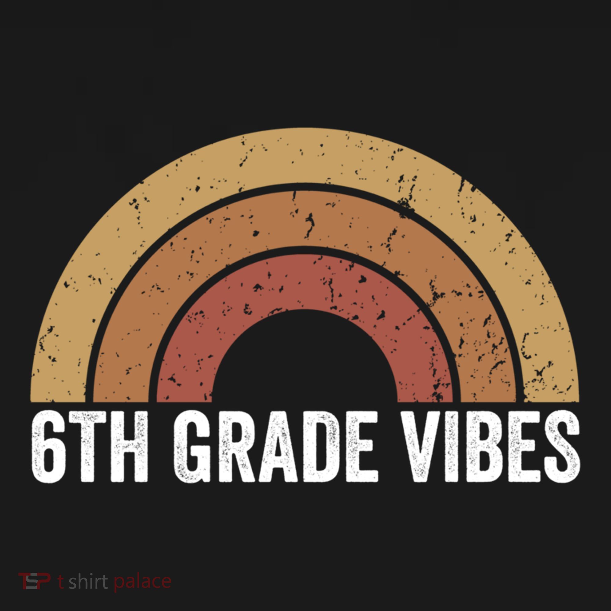 Retro Rainbow For 6Th Graders 6Th Grade Vibes Meaningful Gift Bucket Hat