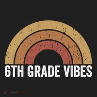 Retro Rainbow For 6Th Graders 6Th Grade Vibes Meaningful Gift Hat thumb 2