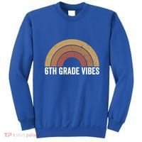 Retro Rainbow For 6Th Graders 6Th Grade Vibes Meaningful Gift Sweatshirt thumb 0