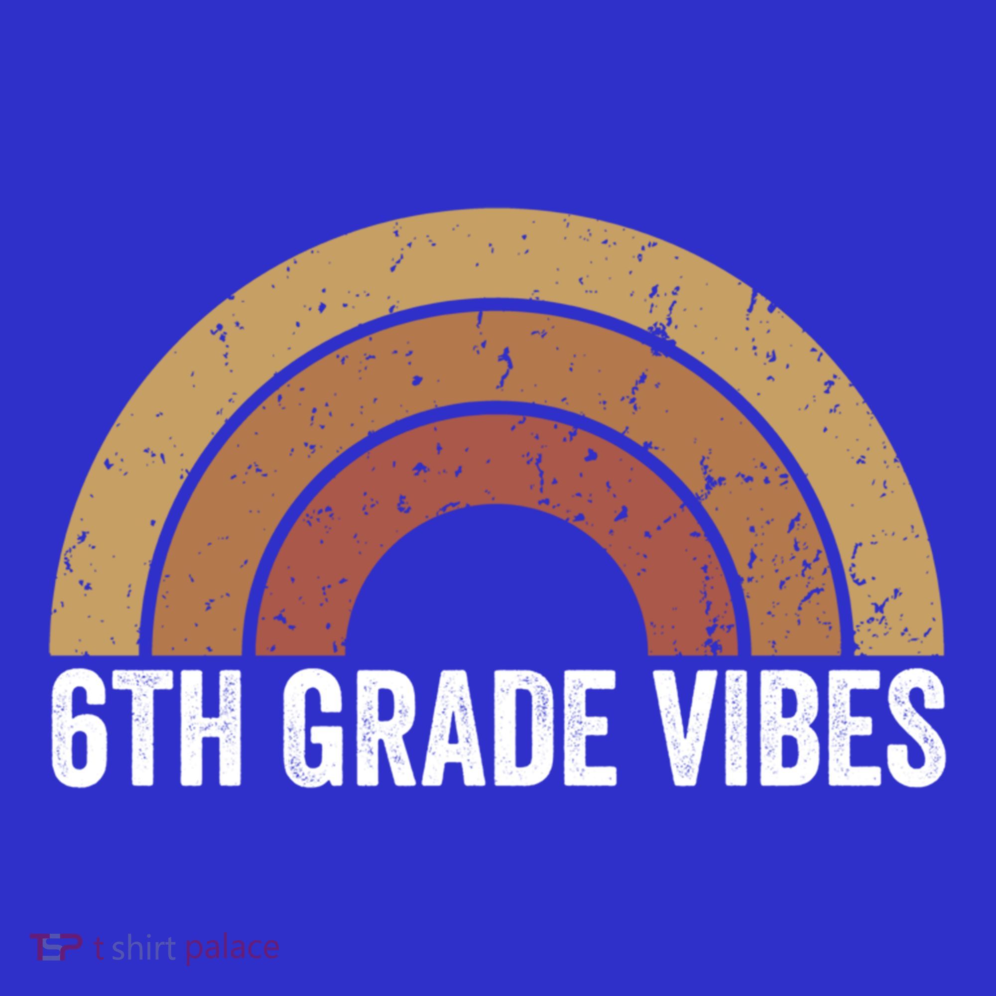 Retro Rainbow For 6Th Graders 6Th Grade Vibes Meaningful Gift Baby Bodysuit