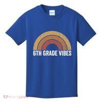 Retro Rainbow For 6Th Graders 6Th Grade Vibes Meaningful Gift Kids T-Shirt thumb 0