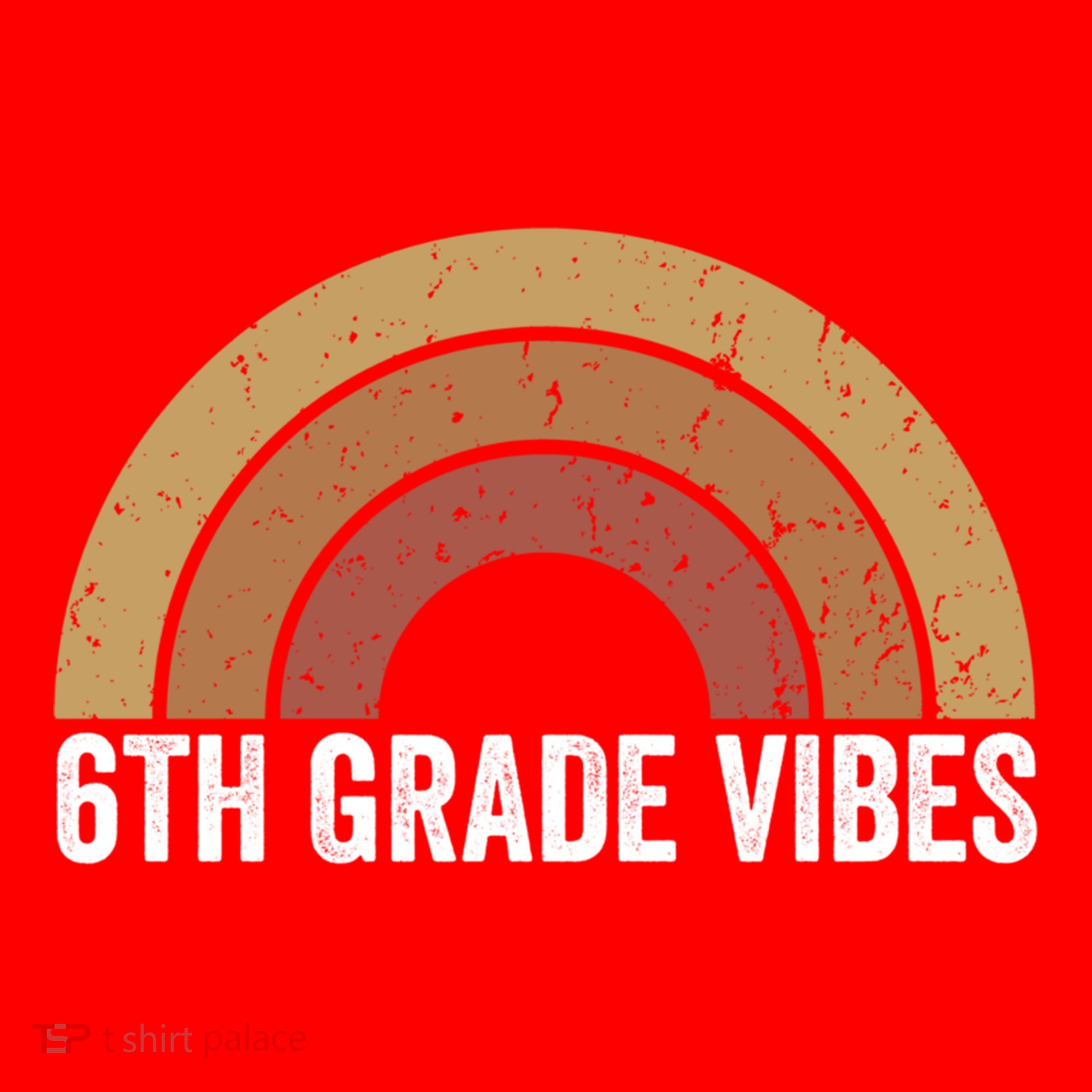Retro Rainbow For 6Th Graders 6Th Grade Vibes Meaningful Gift Santa Hat