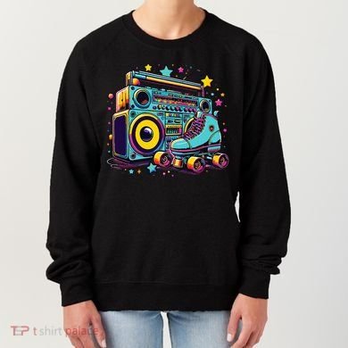 Retro Rollerskates Funny 80S Roller Skating Girl Women's Sweatshirt