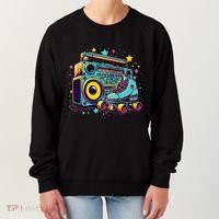 Retro Rollerskates Funny 80S Roller Skating Girl Women's Sweatshirt thumb 0