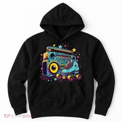 Retro Rollerskates Funny 80S Roller Skating Girl Hoodie