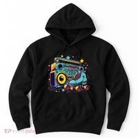 Retro Rollerskates Funny 80S Roller Skating Girl Hoodie thumb 0