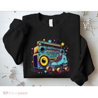 Retro Rollerskates Funny 80S Roller Skating Girl Sweatshirt thumb 2