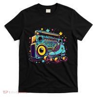 Retro Rollerskates Funny 80S Roller Skating Girl T-Shirt thumb 0
