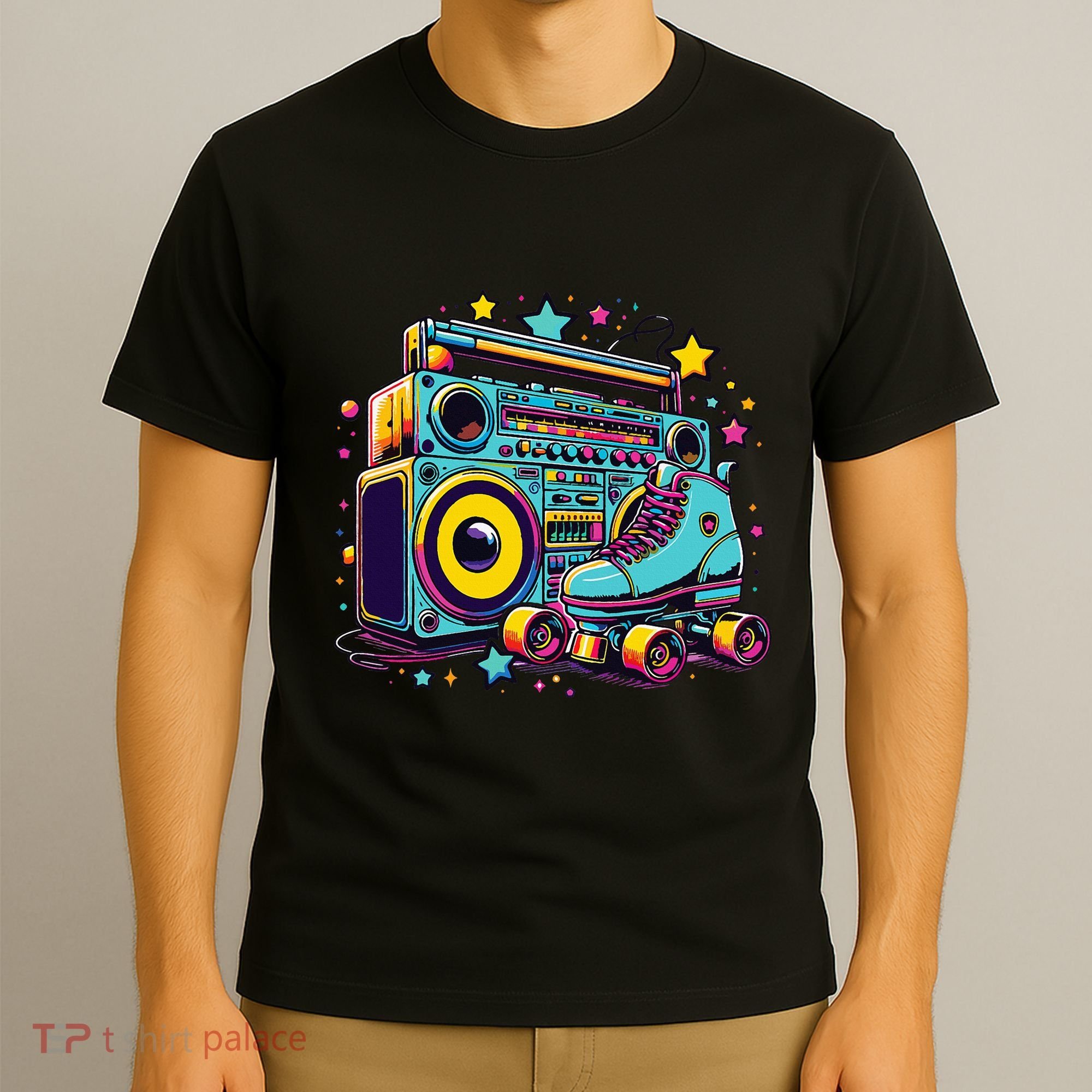 Retro Rollerskates Funny 80S Roller Skating Girl T-Shirt