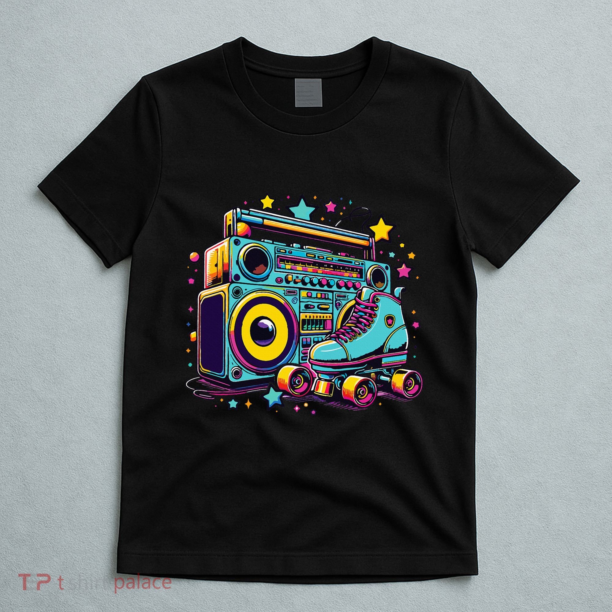 Retro Rollerskates Funny 80S Roller Skating Girl T-Shirt
