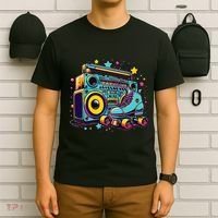 Retro Rollerskates Funny 80S Roller Skating Girl T-Shirt thumb 6