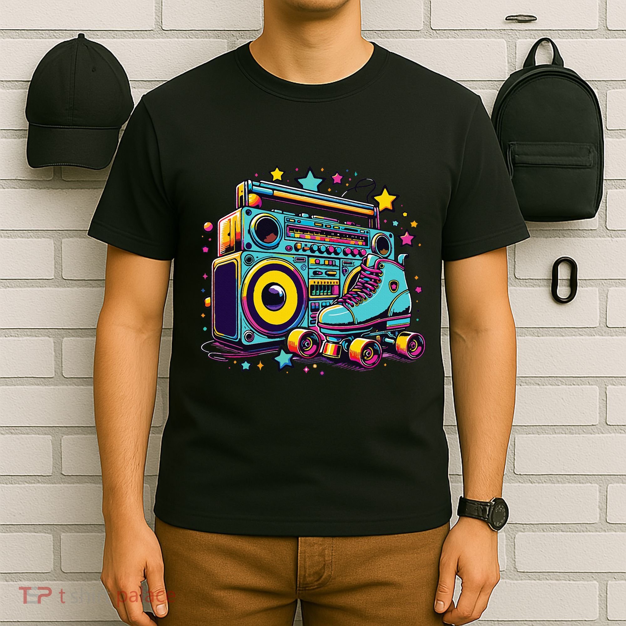 Retro Rollerskates Funny 80S Roller Skating Girl T-Shirt