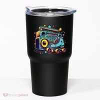 Retro Rollerskates Funny 80S Roller Skating Girl Tumbler thumb 0