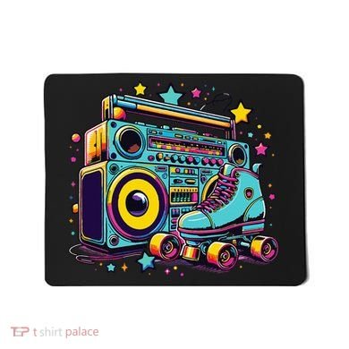 Retro Rollerskates Funny 80S Roller Skating Girl Mousepad