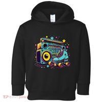 Retro Rollerskates Funny 80S Roller Skating Girl Toddler Hoodie thumb 0