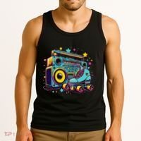 Retro Rollerskates Funny 80S Roller Skating Girl Tank Top thumb 3