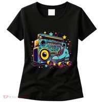 Retro Rollerskates Funny 80S Roller Skating Girl Women's T-Shirt thumb 0
