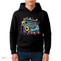 Retro Rollerskates Funny 80S Roller Skating Girl Kids Hoodie thumb 4