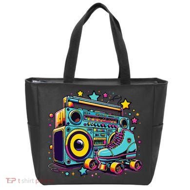 Retro Rollerskates Funny 80S Roller Skating Girl Tote Bag