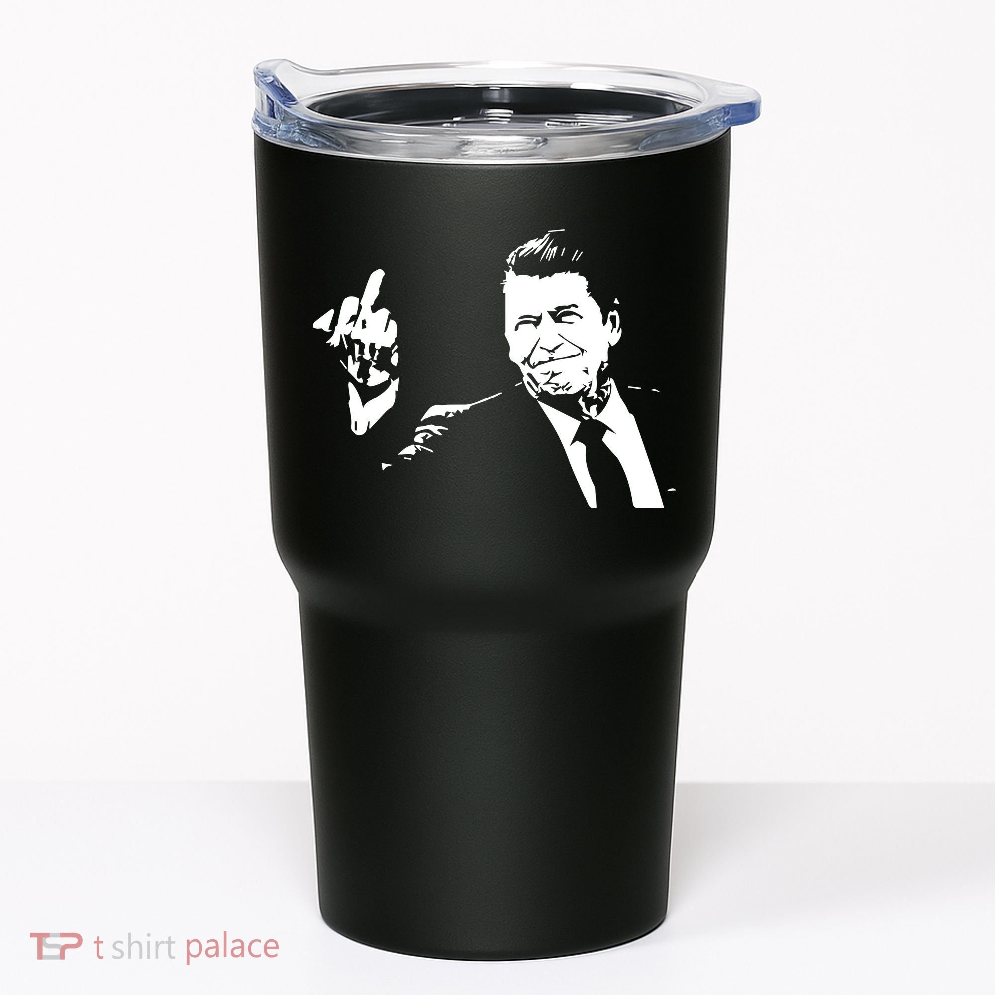 Ronald Reagan Flipping Tumbler
