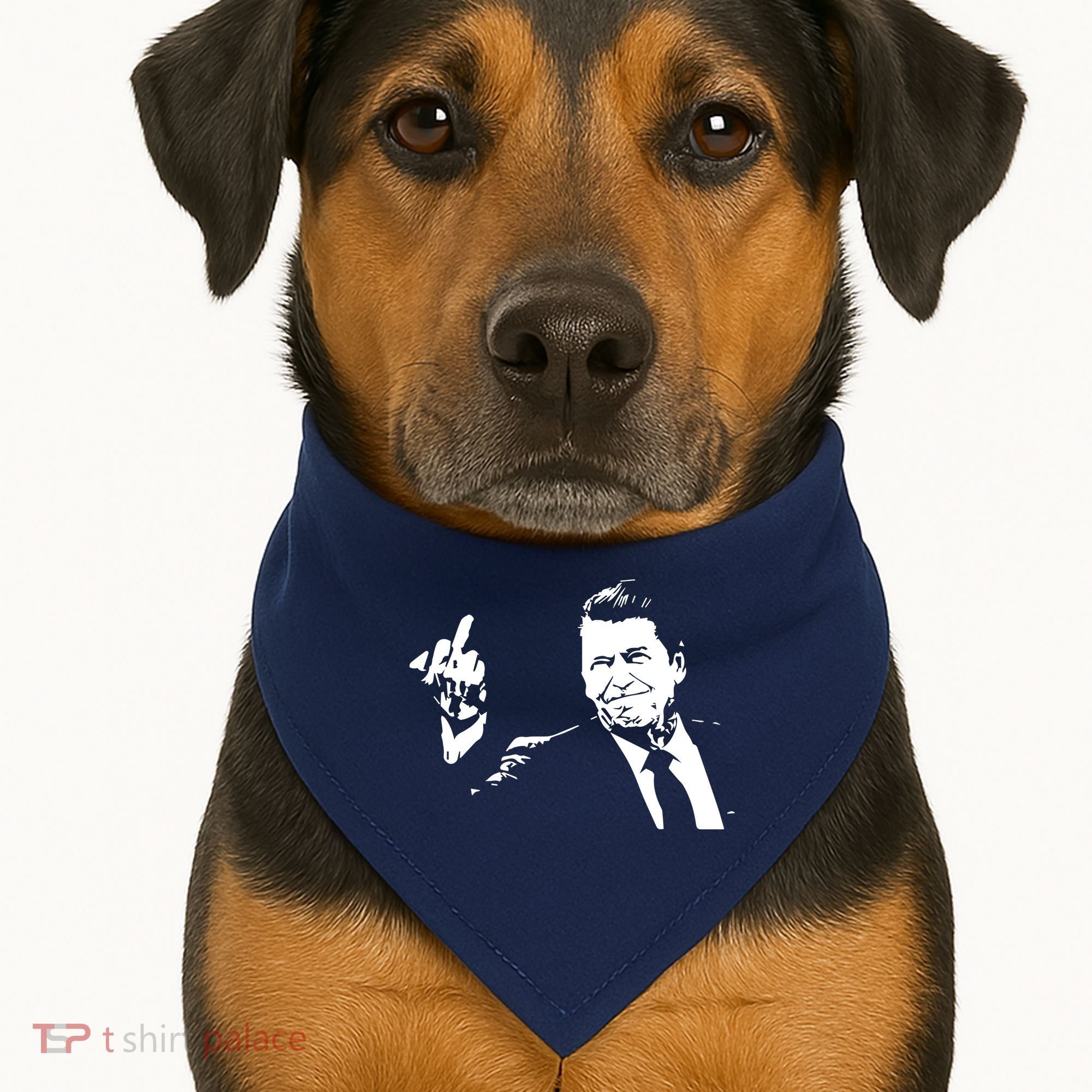Ronald Reagan Flipping USA-Made Doggie Bandana