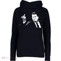 Ronald Reagan Flipping Womens Funnel Neck Pullover Hood thumb 0