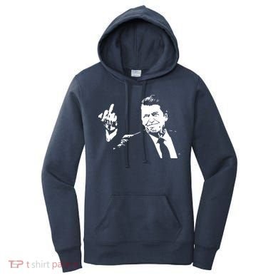 Ronald Reagan Flipping Women's Hoodie
