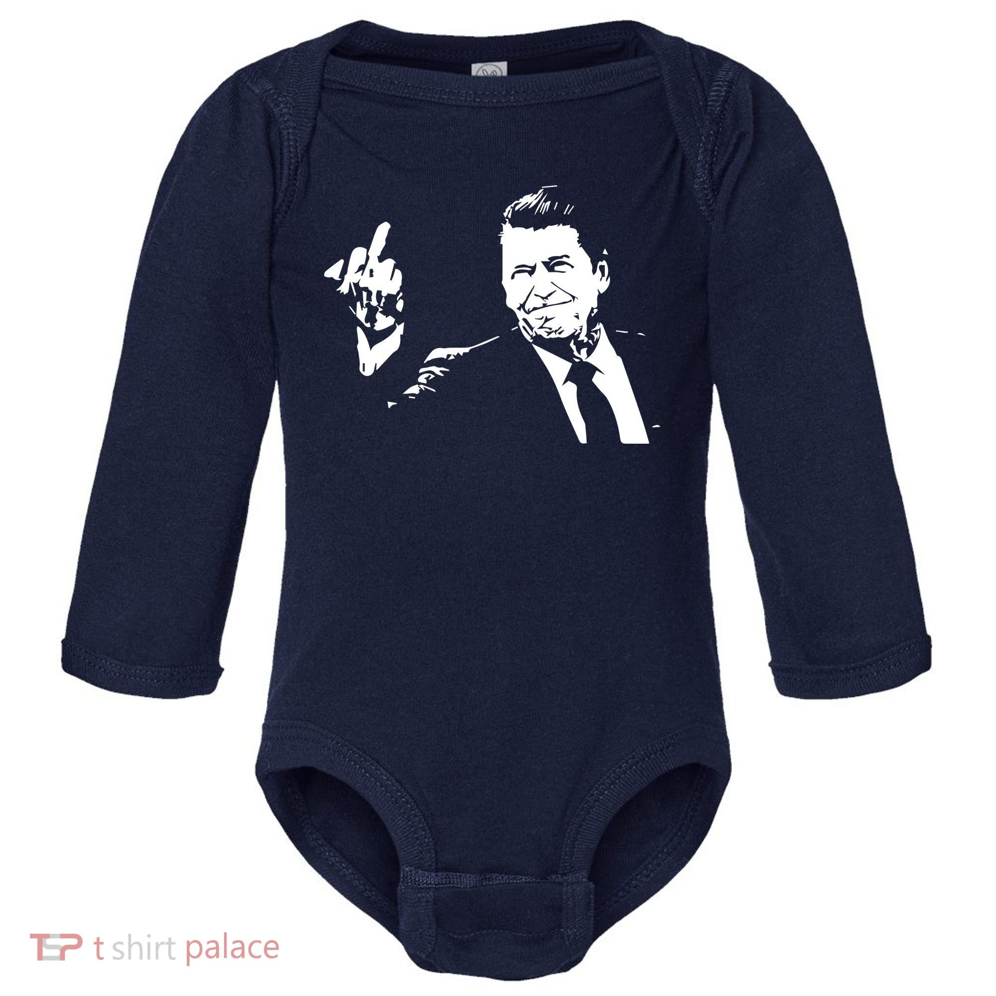 Ronald Reagan Flipping Baby Long Sleeve Bodysuit