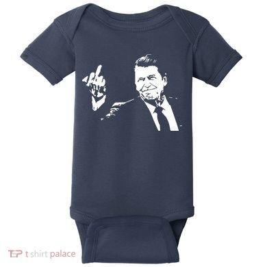 Ronald Reagan Flipping Baby Bodysuit