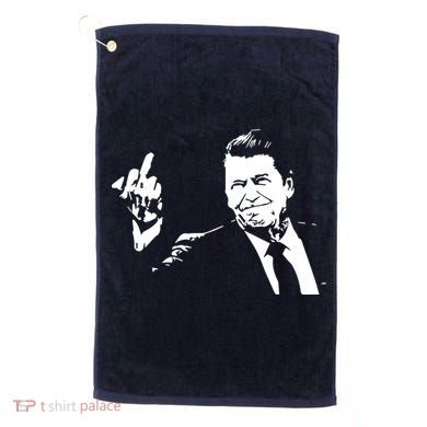 Ronald Reagan Flipping Golf Towel