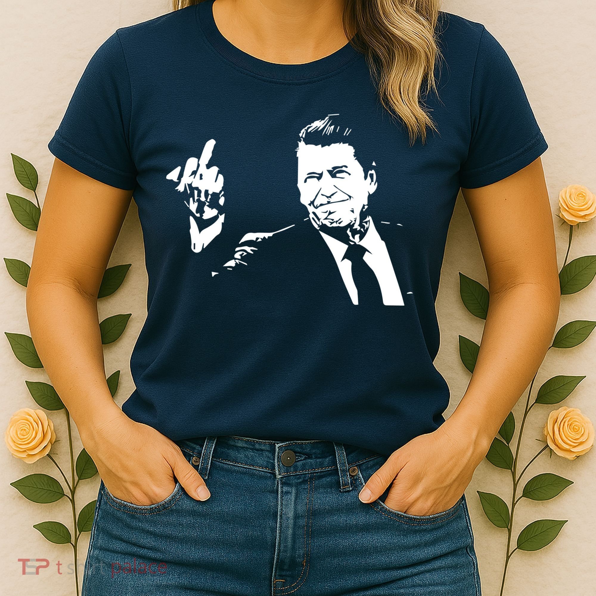 Ronald Reagan Flipping Women's T-Shirt