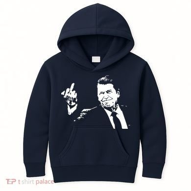 Ronald Reagan Flipping Kids Hoodie